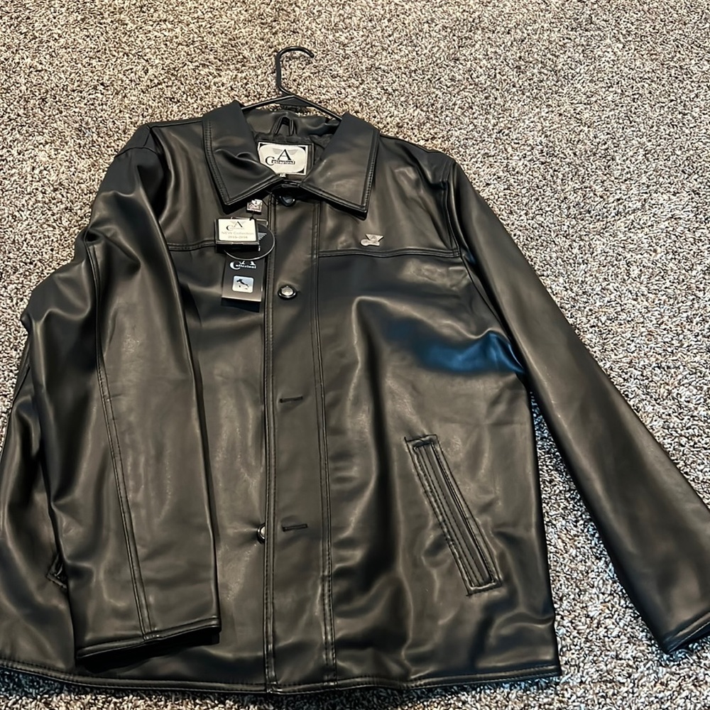 NWT Men’s Leather Coat